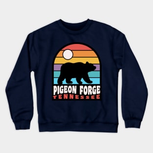 Pigeon Forge Tennessee Great Smoky Mountains Bear Badge Crewneck Sweatshirt